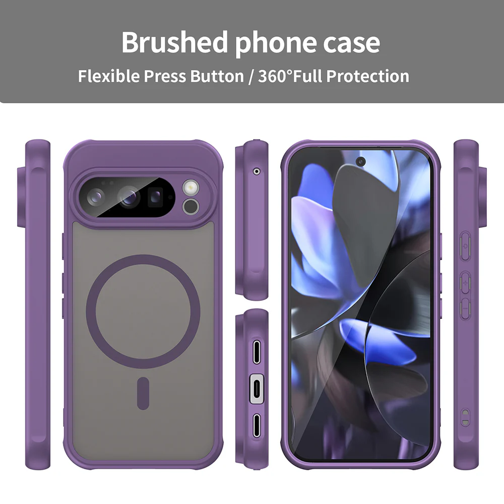MagSafe Case for Google Pixel 10 Pro, Techsuit, HaloFrost II, Purple - Image 3