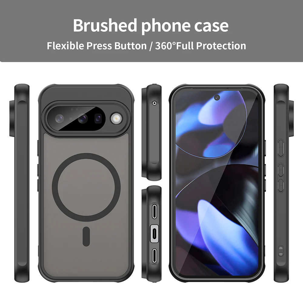 MagSafe Case for Google Pixel 10, Techsuit, HaloFrost II, Black - Image 3