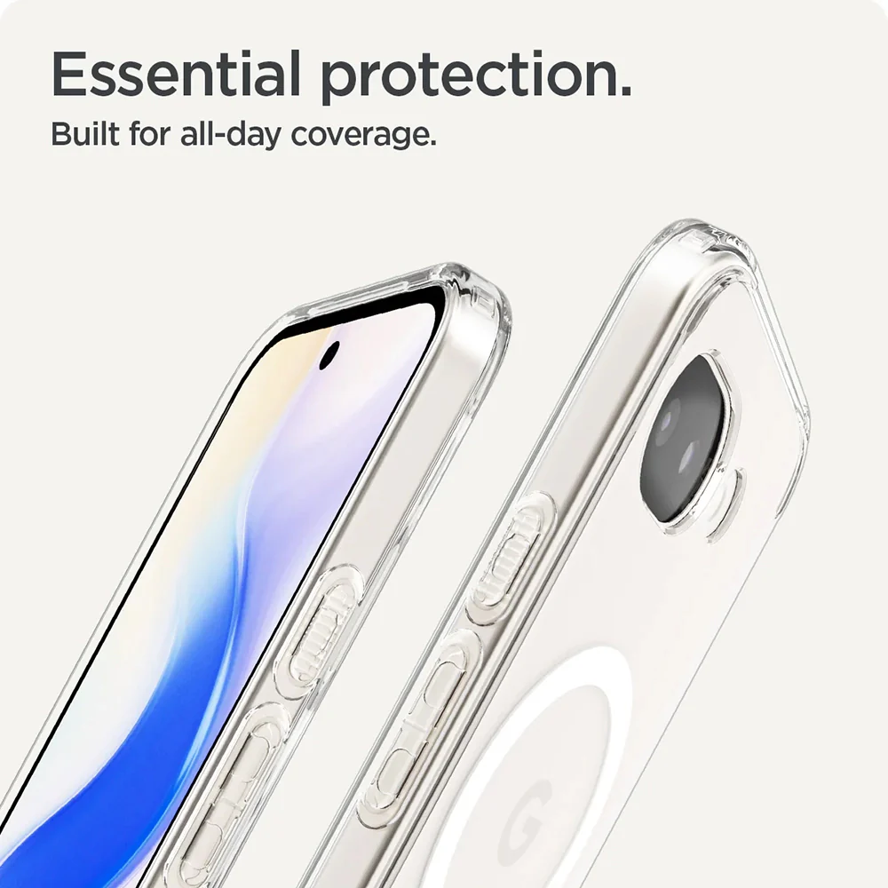 MagSafe Case for Google Pixel 10a, Spigen, Ultra Hybrid, Transparent White ACS11276 - Image 7