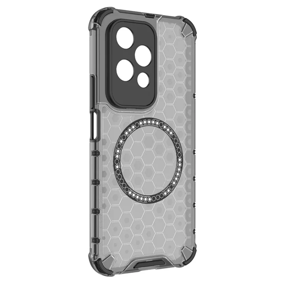 MagSafe Case for Honor 200 Lite, Techsuit, HoneyComb Shield, Black - Image 3
