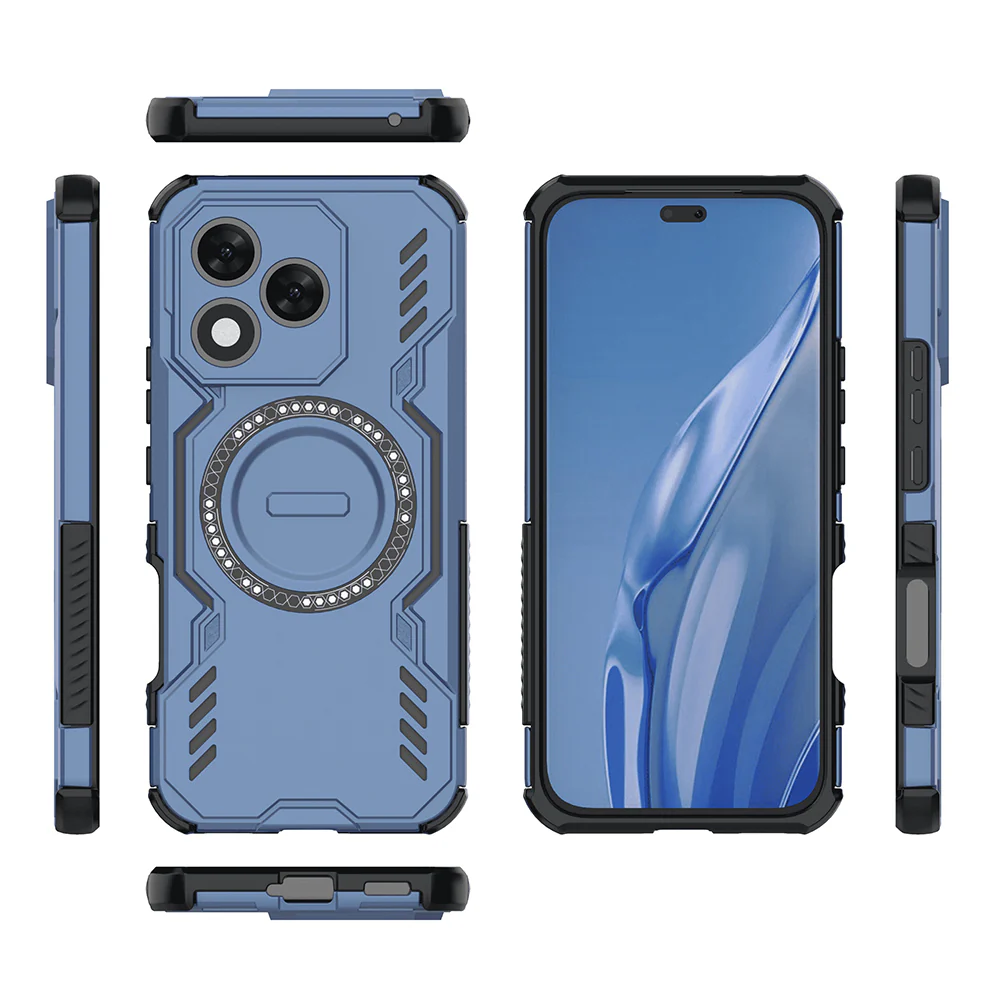 MagSafe Case for Honor 400 Lite, Techsuit, ArmorMag, Blue - Image 4