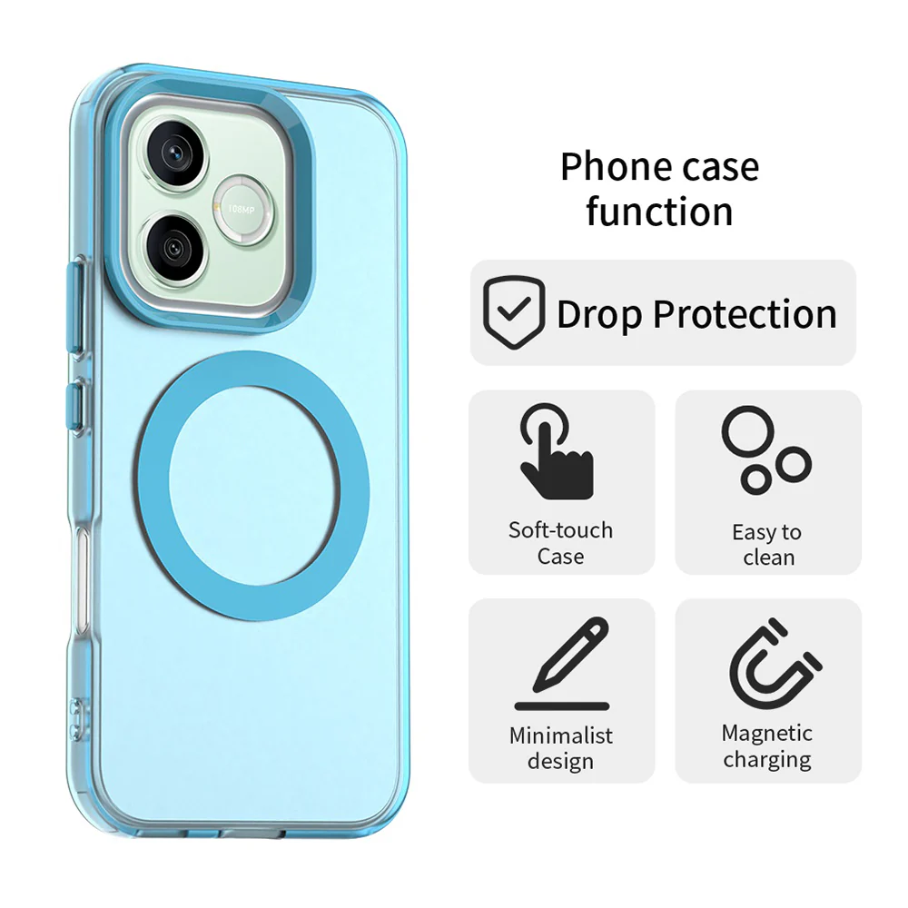 MagSafe Case for Honor 600 Lite, Techsuit, CandyCase, Blue - Image 2