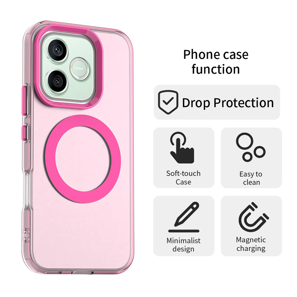 MagSafe Case for Honor 600 Lite, Techsuit, CandyCase, Pink - Image 2