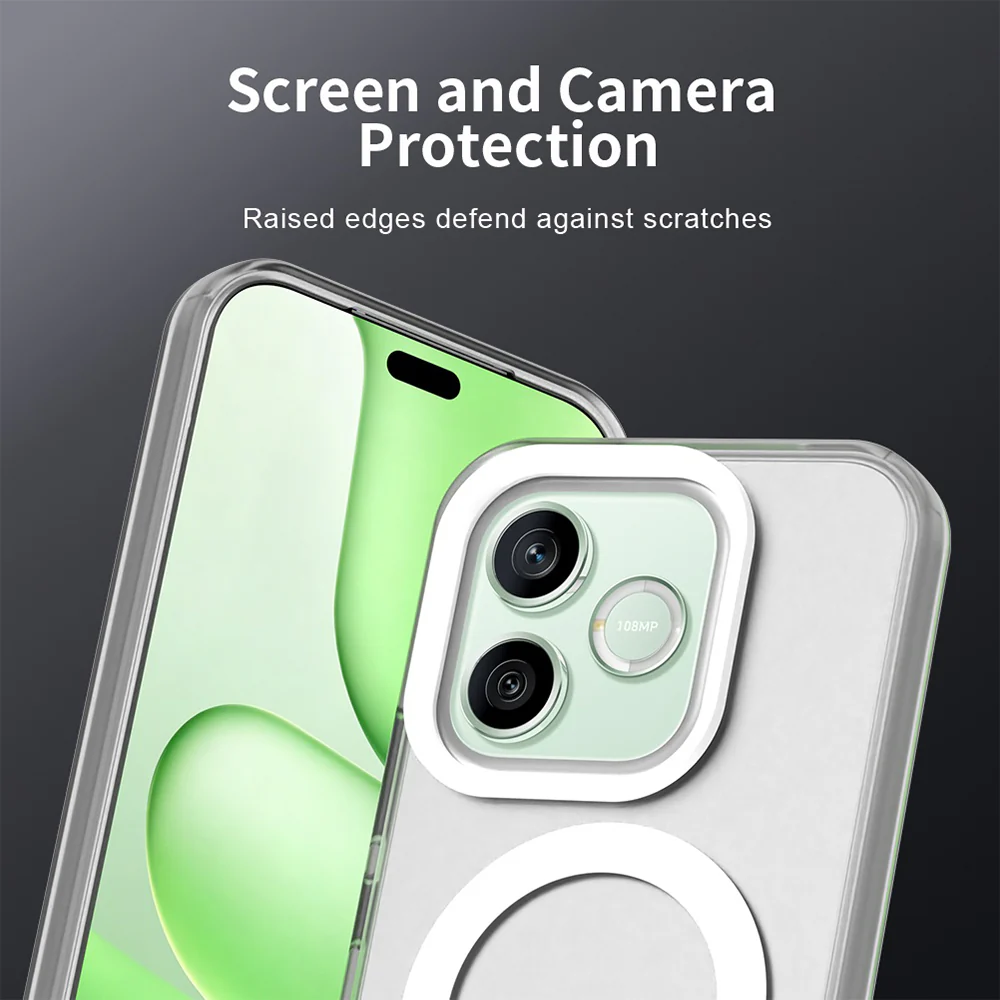 MagSafe Case for Honor 600 Lite, Techsuit, CandyCase, White - Image 3
