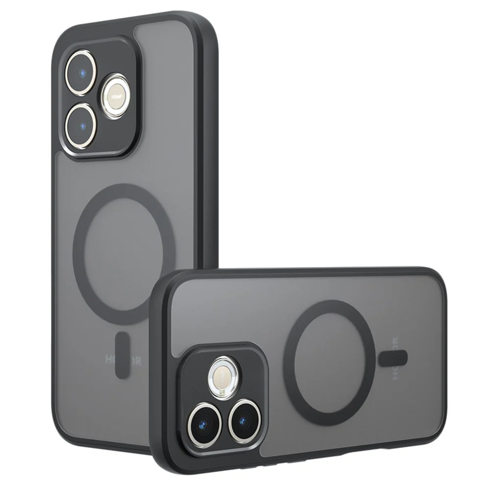MagSafe Case for Honor 600 Lite, Techsuit, PureFrost, Satin Black
