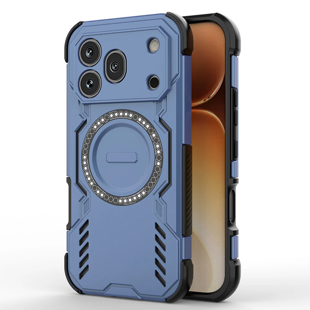 MagSafe Case for Honor 600 Pro, Techsuit, ArmorMag, Blue