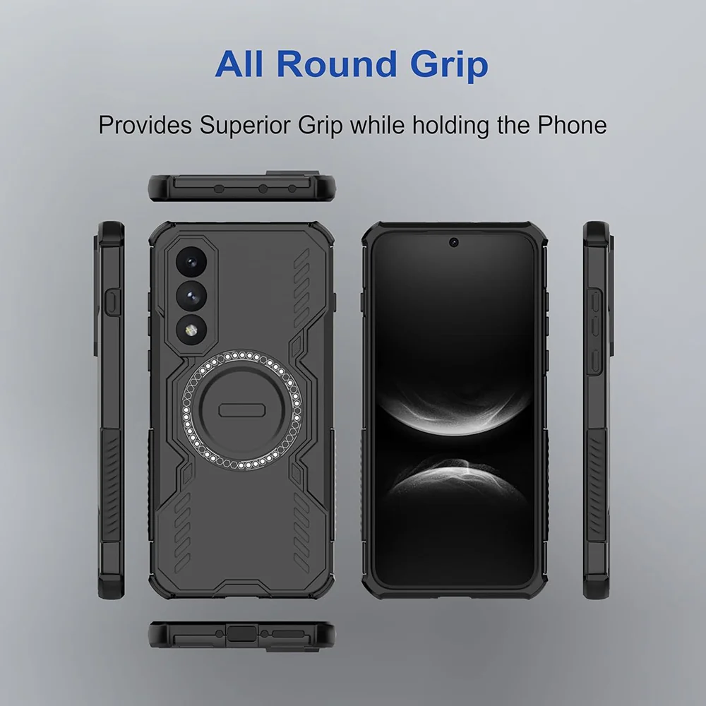 MagSafe Case for Honor 600 Pro, Techsuit, ArmorMag, Blue - Image 5