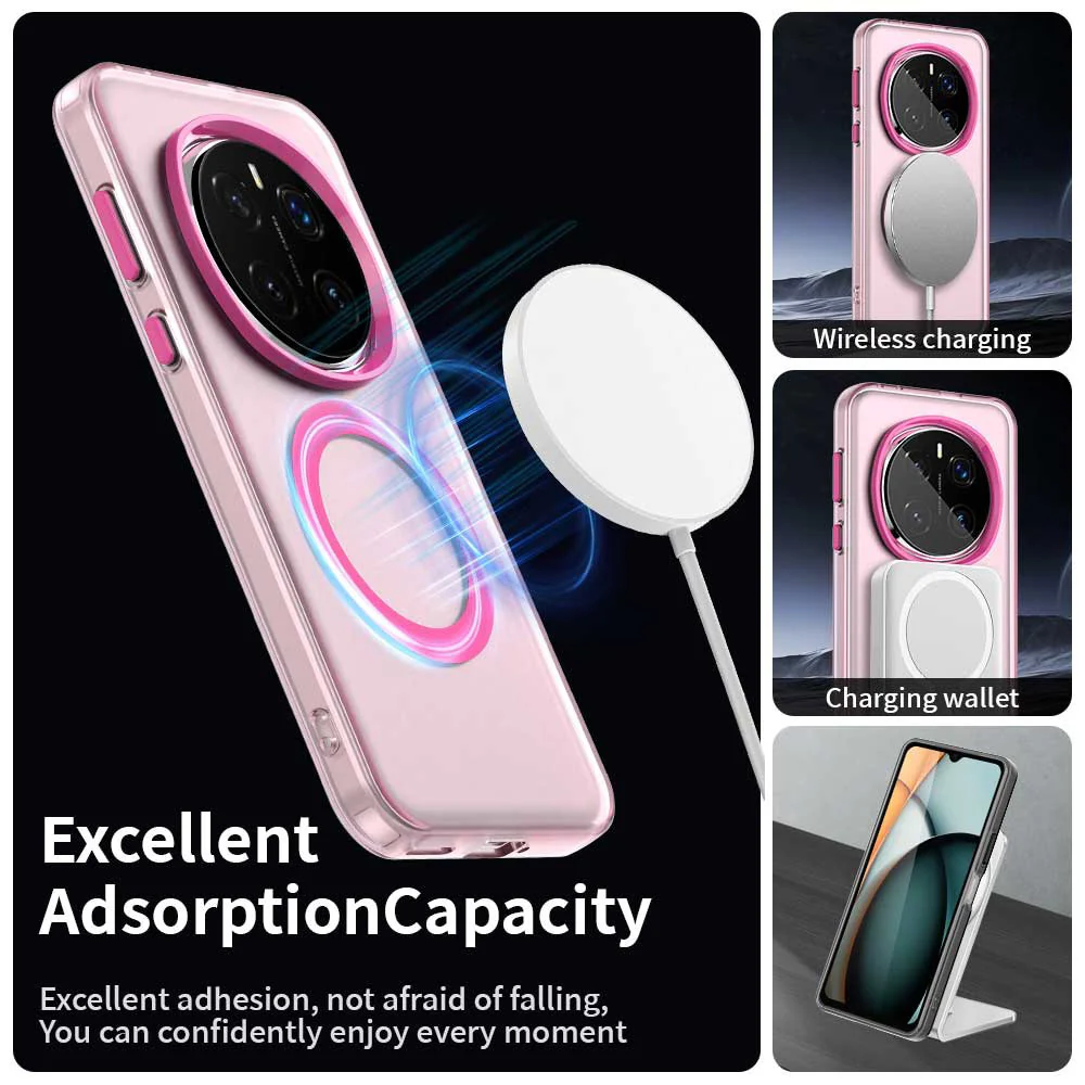 MagSafe Case for Honor Magic7 Pro, Techsuit, CandyCase, Pink - Image 3