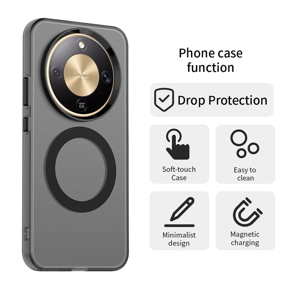 MagSafe Case for Honor Magic8 Lite, Techsuit, CandyCase, Black - Image 2