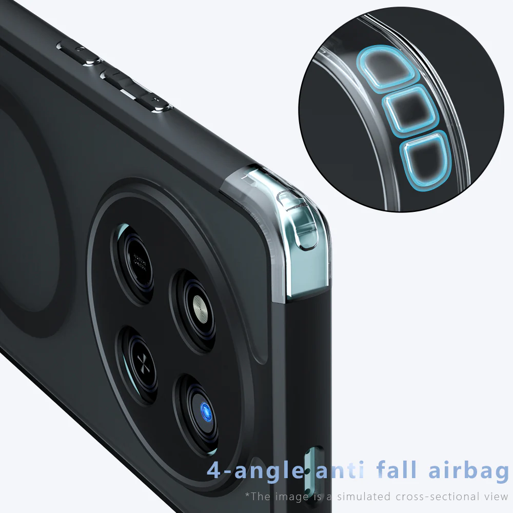 MagSafe Case for Honor X9c / Magic7 Lite, Techsuit, PureFrost, Satin Black - Image 6