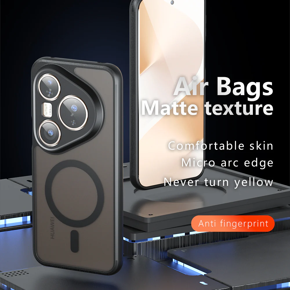 MagSafe Case for Huawei Pura 80 Pro / Pura 80 Ultra, Techsuit, PureFrost, Satin Black - Image 3