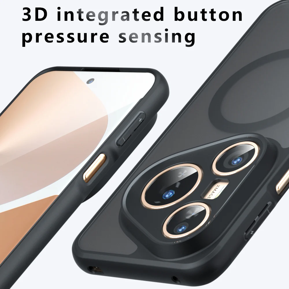 MagSafe Case for Huawei Pura 80 Pro / Pura 80 Ultra, Techsuit, PureFrost, Satin Black - Image 6