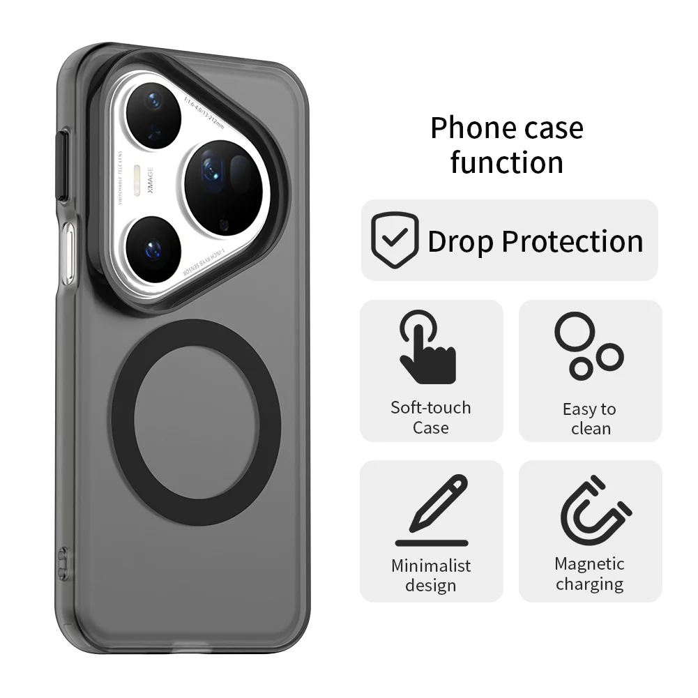 MagSafe Case for Huawei Pura 80 Ultra, Techsuit, CandyCase, Black - Image 6