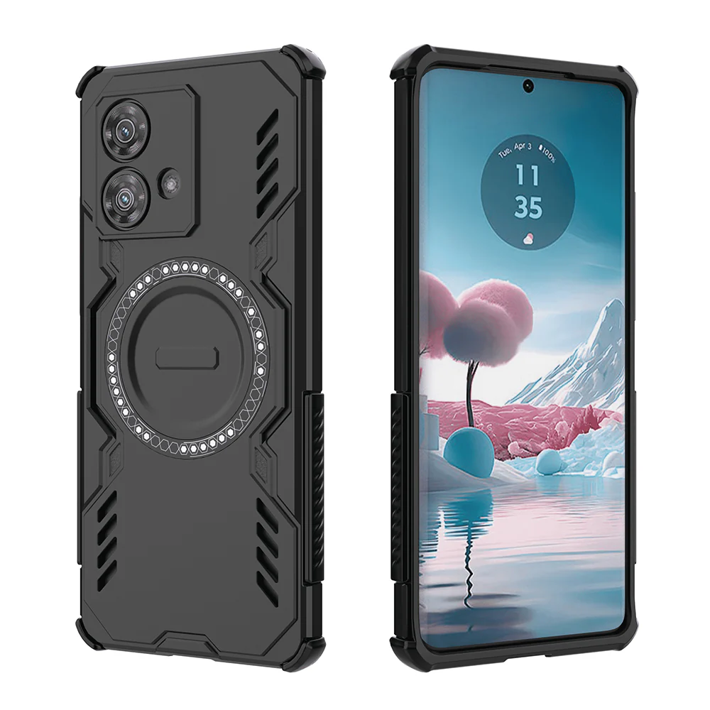 MagSafe Case for Motorola Edge 40 Neo, Techsuit, ArmorMag, Black - Image 2