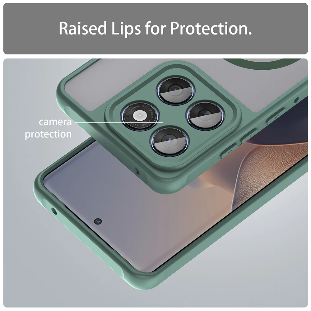 MagSafe Case for Motorola Edge 60 Fusion / Edge 60, Techsuit, HaloFrost II, Green - Image 5