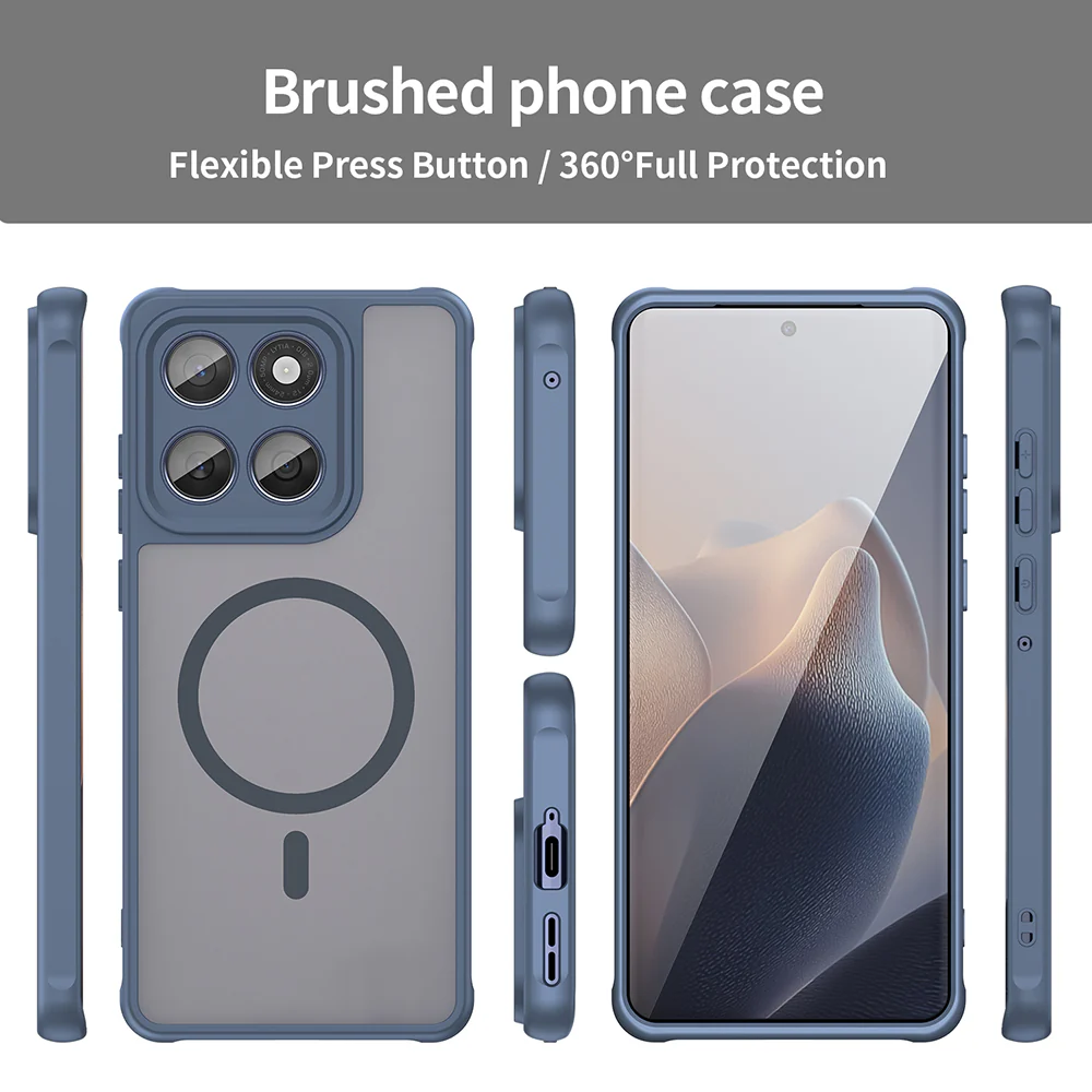 MagSafe Case for Motorola Edge 60 Fusion / Edge 60, Techsuit, HaloFrost II, Navy Blue - Image 3