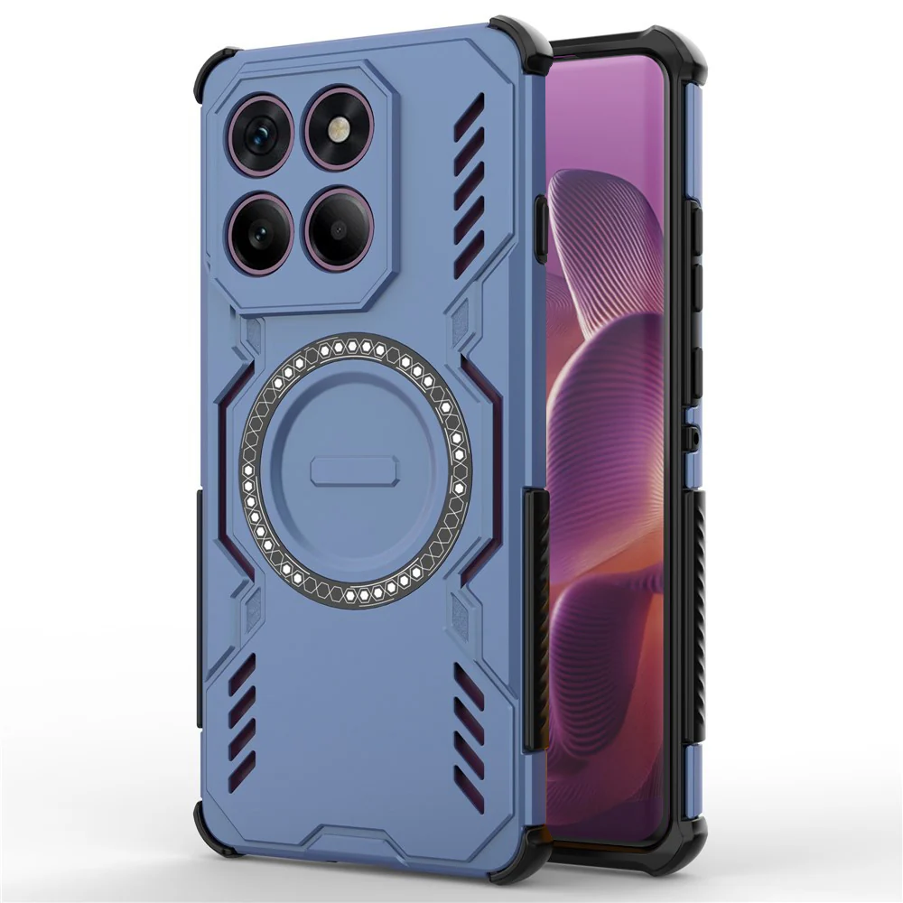 MagSafe Case for Motorola Edge 60 Pro, Techsuit, ArmorMag, Blue