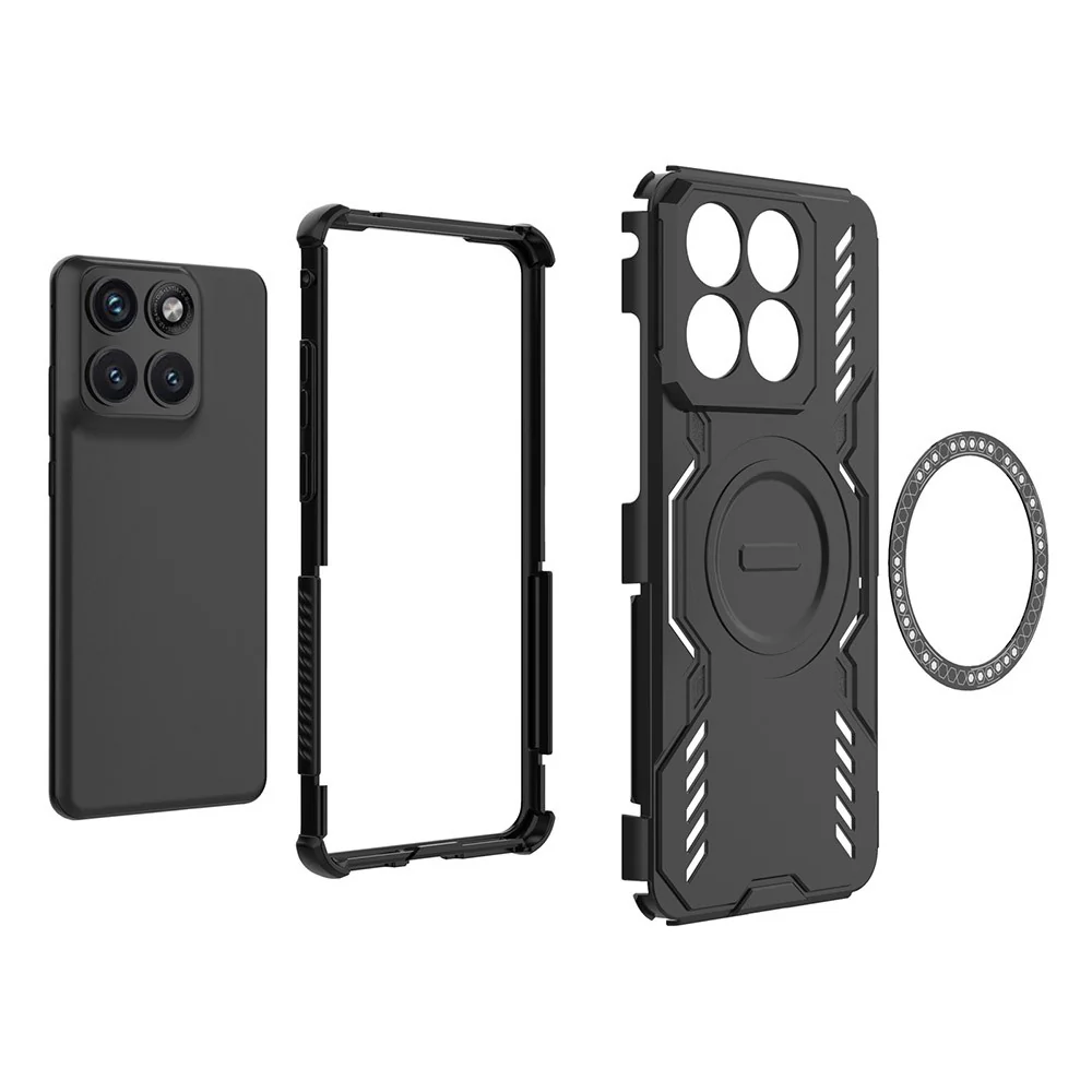 MagSafe Case for Motorola Edge 70 Fusion, Techsuit, ArmorMag, Black - Image 4