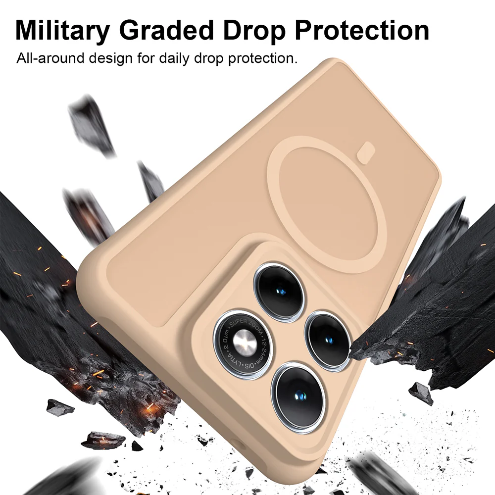 MagSafe Case for Motorola Edge 70 Fusion, Techsuit, HaloFrost II, Gold - Image 5