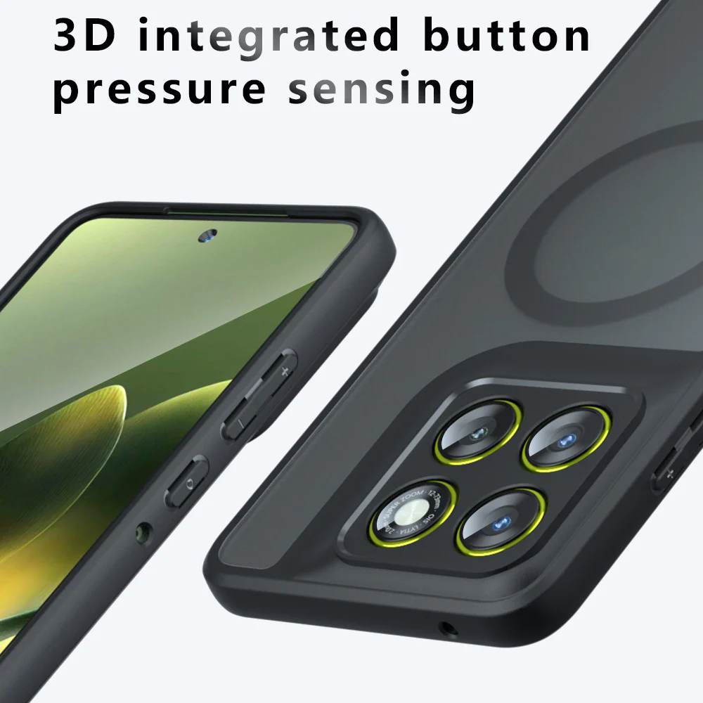 MagSafe Case for Motorola Edge 70 Pro, Techsuit, PureFrost, Satin Black - Image 3