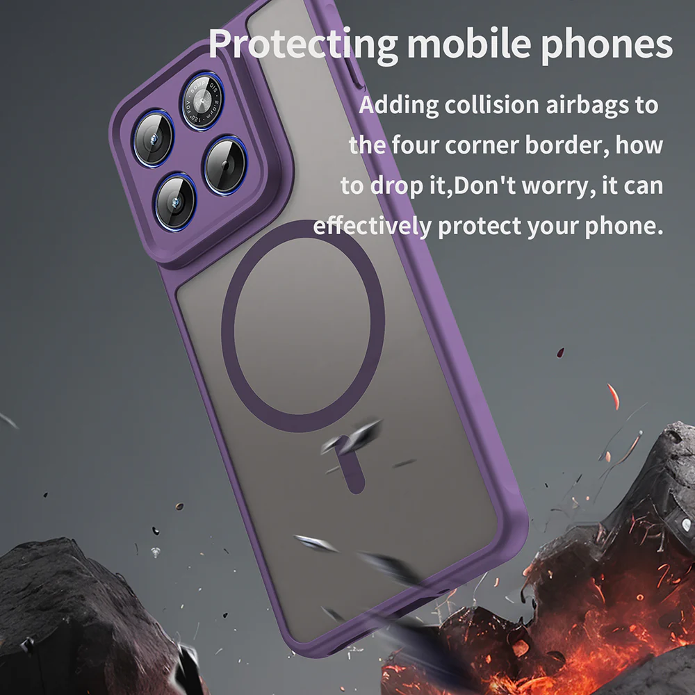 MagSafe Case for Motorola Edge 70, Techsuit, HaloFrost II, Purple - Image 5