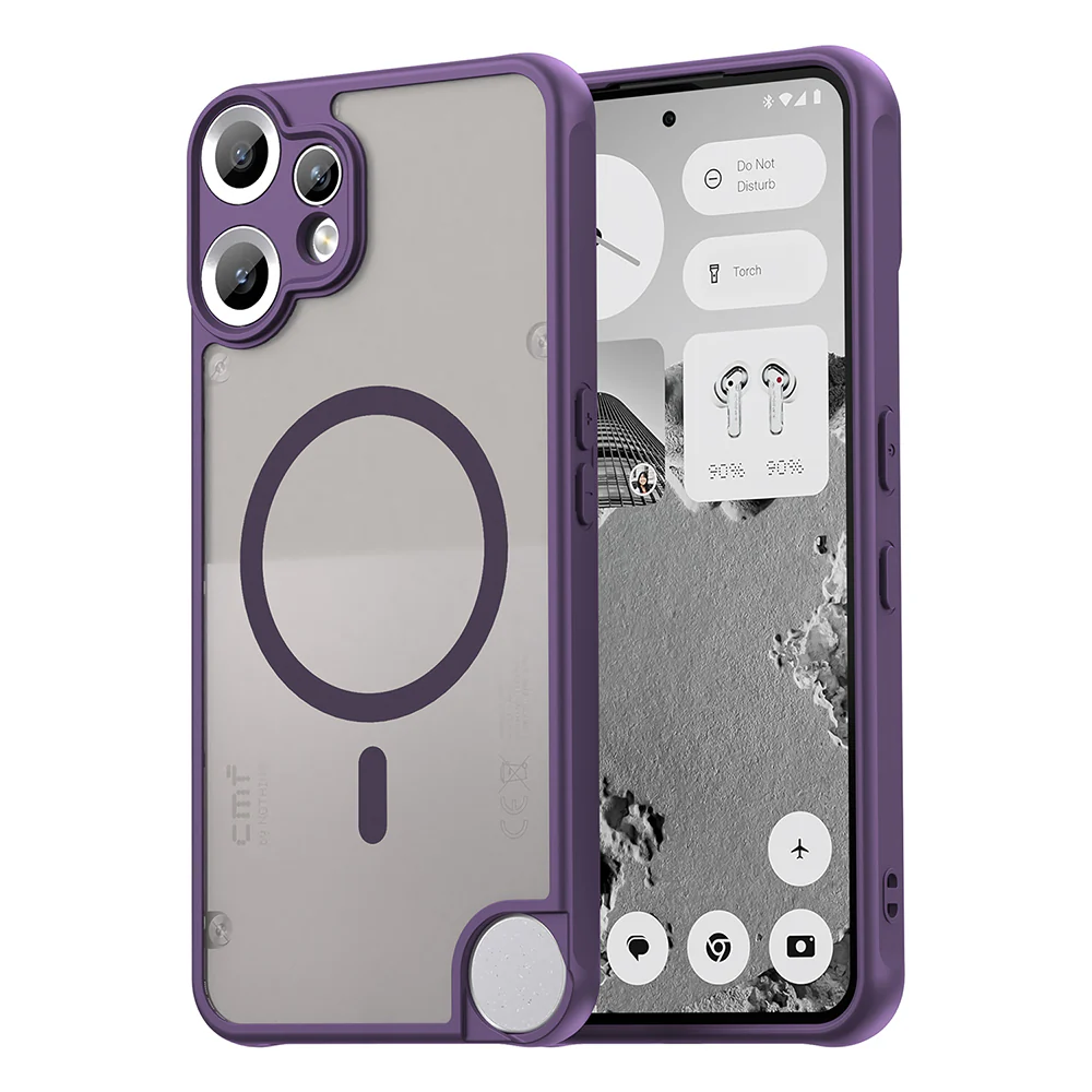 MagSafe Case for Nothing CMF Phone 2 Pro, Techsuit, HaloFrost II, Purple