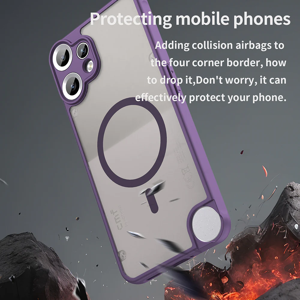 MagSafe Case for Nothing CMF Phone 2 Pro, Techsuit, HaloFrost II, Purple - Image 4