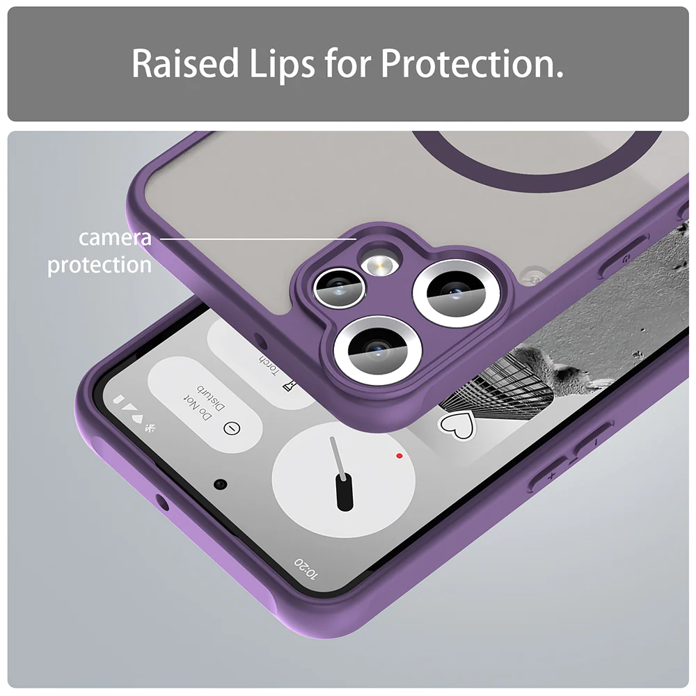 MagSafe Case for Nothing CMF Phone 2 Pro, Techsuit, HaloFrost II, Purple - Image 5