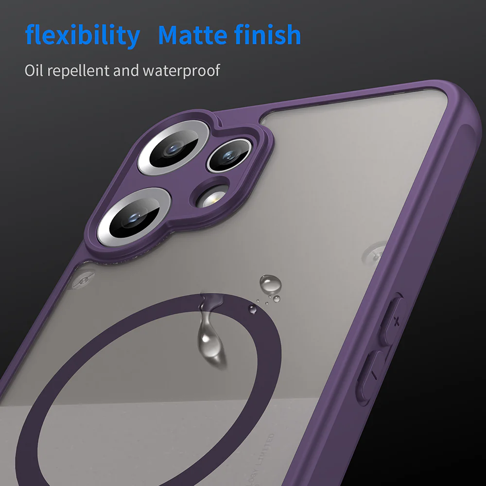MagSafe Case for Nothing CMF Phone 2 Pro, Techsuit, HaloFrost II, Purple - Image 6