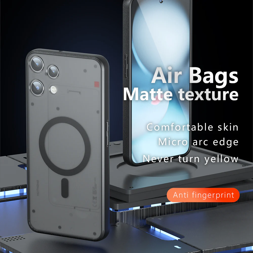 MagSafe Case for Nothing Phone (3a) Lite, Techsuit, PureFrost, Satin Black - Image 2