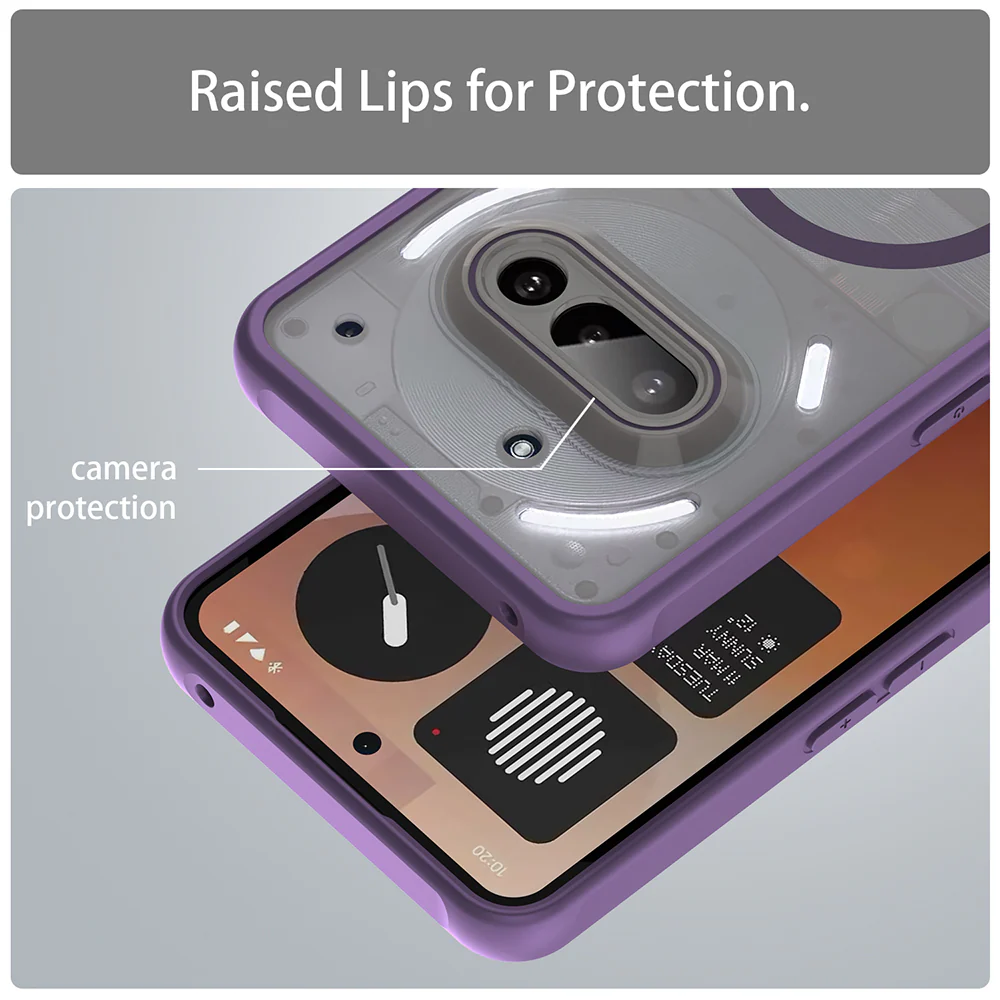 MagSafe Case for Nothing Phone (3a), Techsuit, HaloFrost II, Purple - Image 4