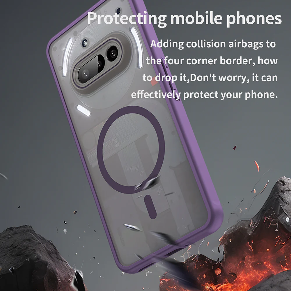 MagSafe Case for Nothing Phone (3a), Techsuit, HaloFrost II, Purple - Image 5
