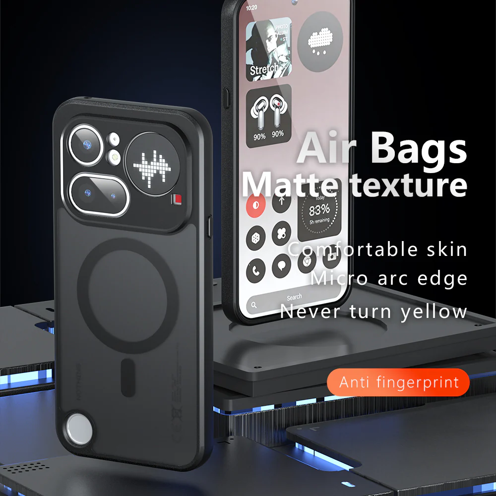 MagSafe Case for Nothing Phone (4a) Pro, Techsuit, PureFrost, Satin Black - Image 2