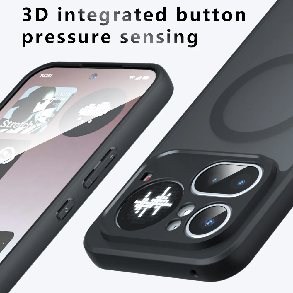 MagSafe Case for Nothing Phone (4a) Pro, Techsuit, PureFrost, Satin Black - Image 3