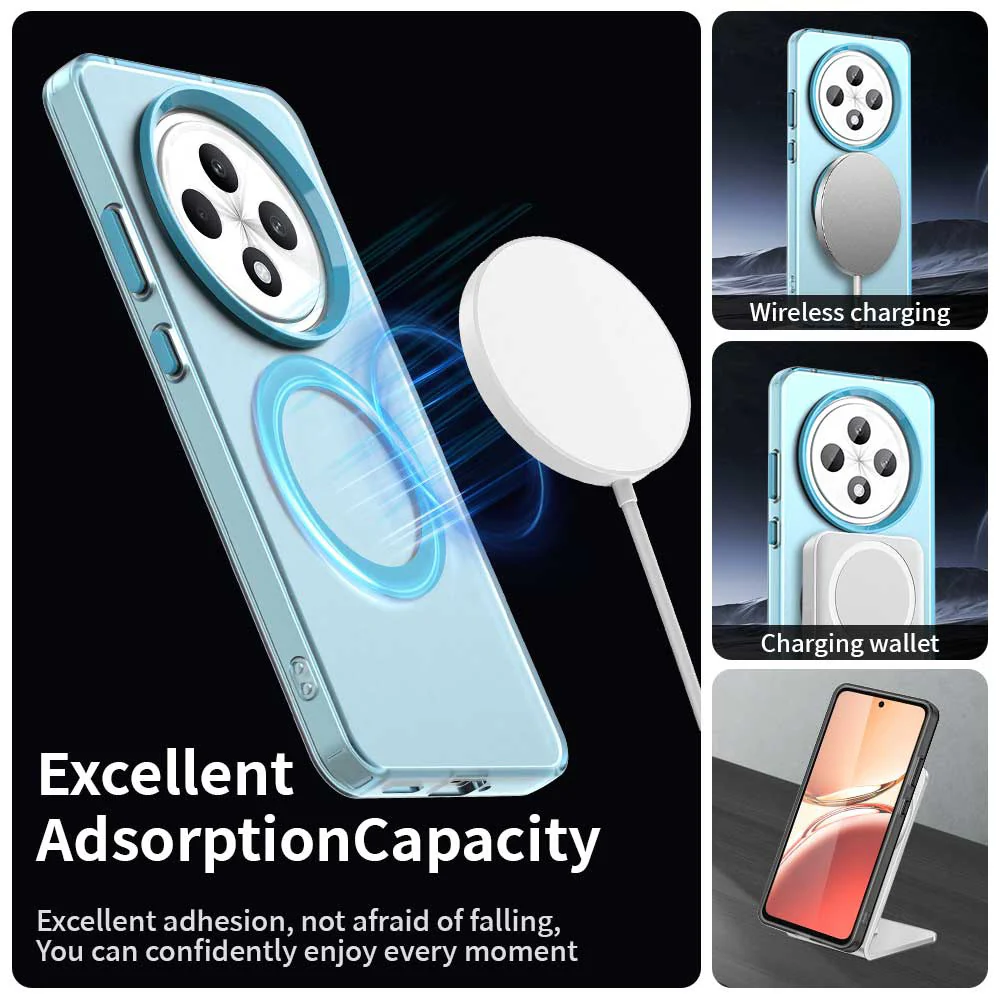 MagSafe Case for Oppo A3 4G / A3 5G, Techsuit, CandyCase, Blue - Image 4