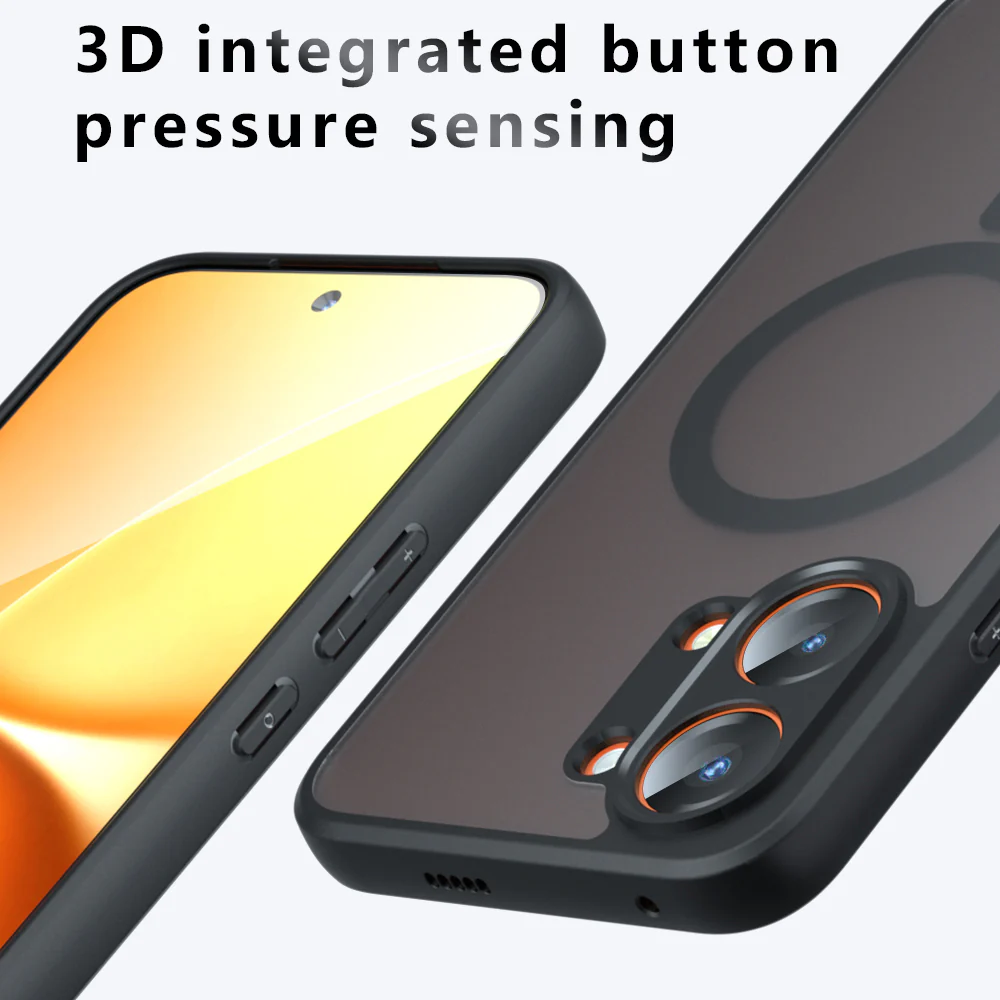 MagSafe Case for Oppo A6k 4G / A6x 4G / A6x, Techsuit, PureFrost, Matte Black - Image 3