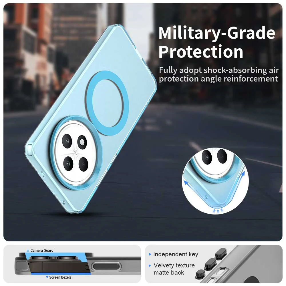 MagSafe Case for Oppo Reno12 FS 5G / Reno12 FS 4G / Reno12 F 4G / Reno12 F, Techsuit, CandyCase, Blue - Image 6