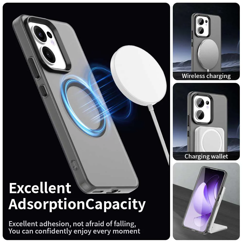 MagSafe Case for Oppo Reno13 FS 5G / Reno13 F 4G / Reno13 F, Techsuit, CandyCase, Black - Image 5