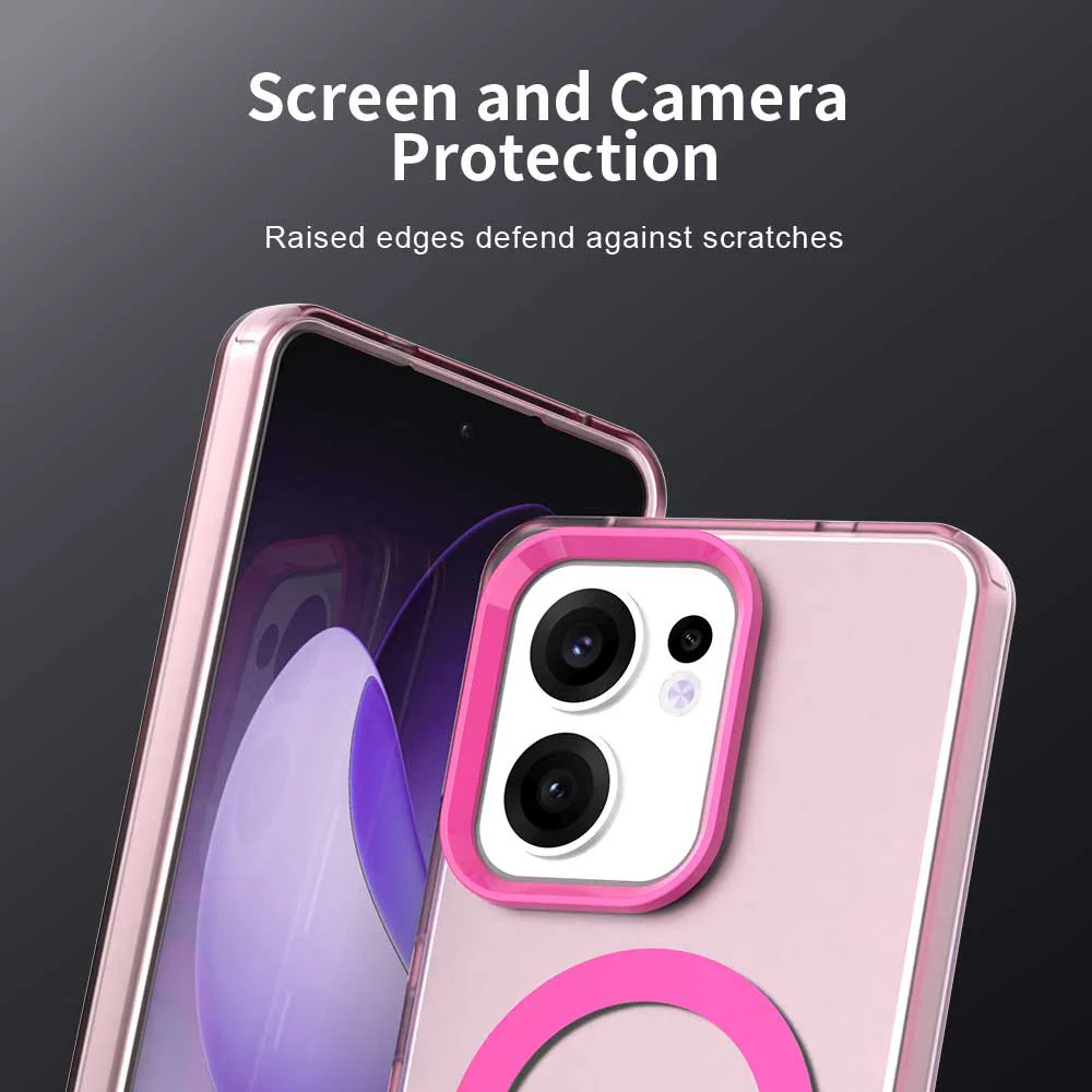 MagSafe Case for Oppo Reno13 FS 5G / Reno13 F 4G / Reno13 F, Techsuit, CandyCase, Pink - Image 5