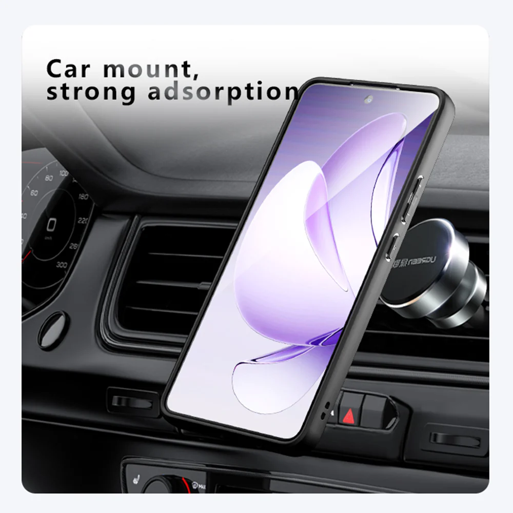 MagSafe Case for Oppo Reno13 FS 5G / Reno13 F 4G / Reno13 F, Techsuit, PureFrost, Satin Black - Image 4