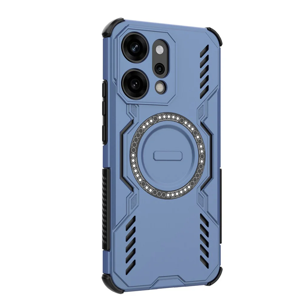 MagSafe Case for Oppo Reno14 Pro, Techsuit, ArmorMag, Blue - Image 3