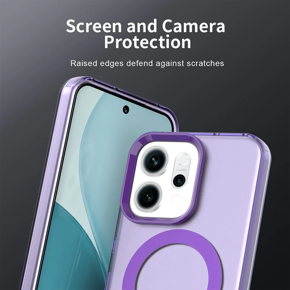 MagSafe Case for Oppo Reno14, Techsuit, CandyCase, Purple - Image 4