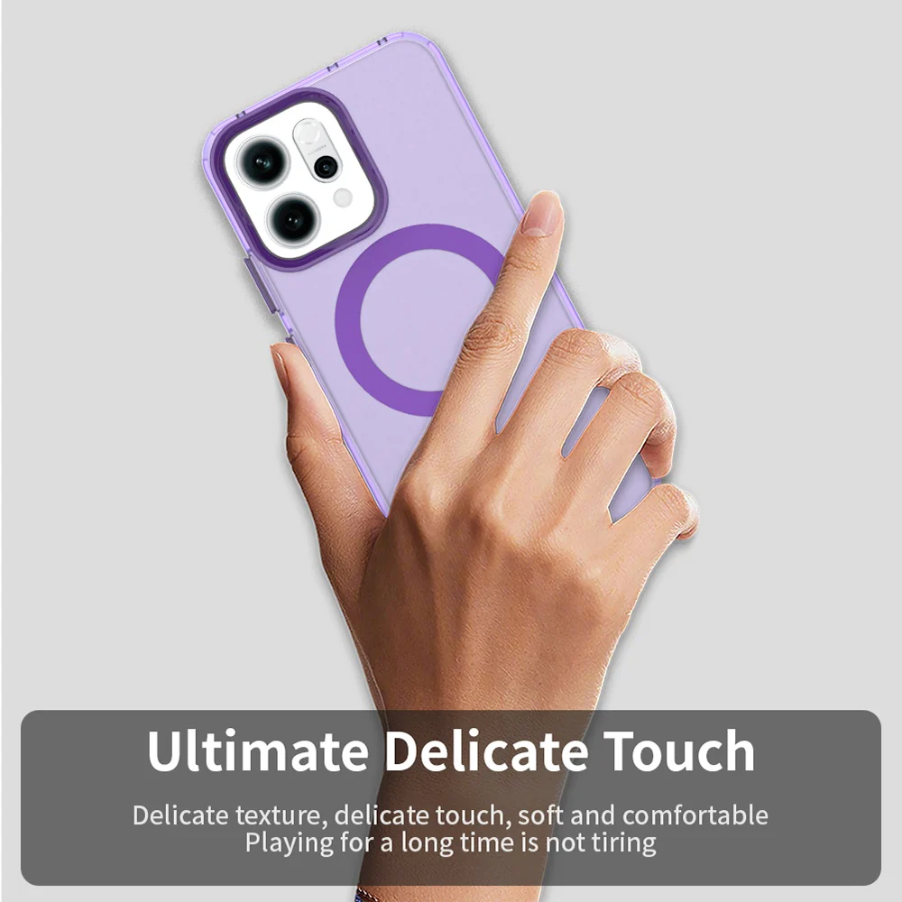 MagSafe Case for Oppo Reno14, Techsuit, CandyCase, Purple - Image 5