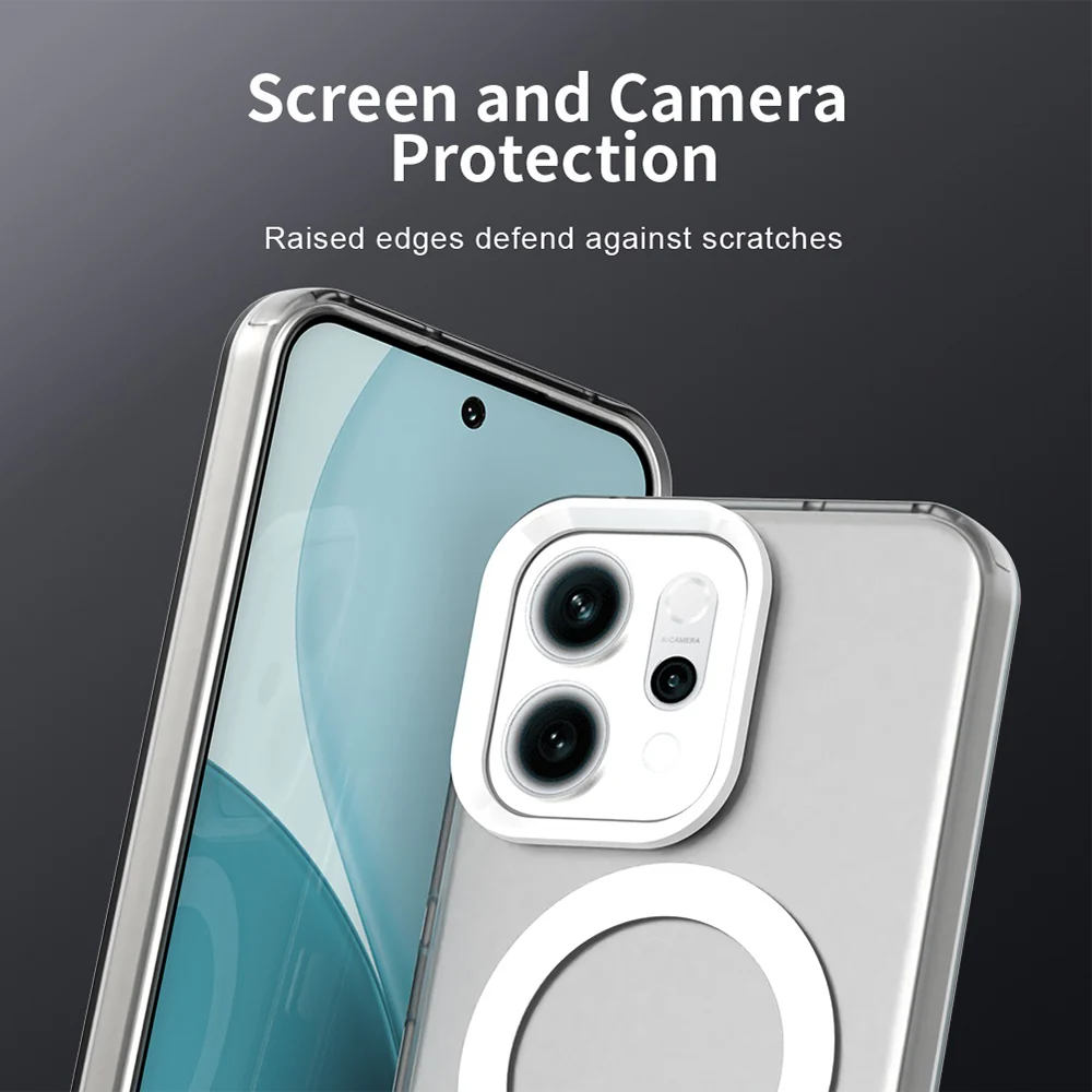 MagSafe Case for Oppo Reno14, Techsuit, CandyCase, White - Image 5