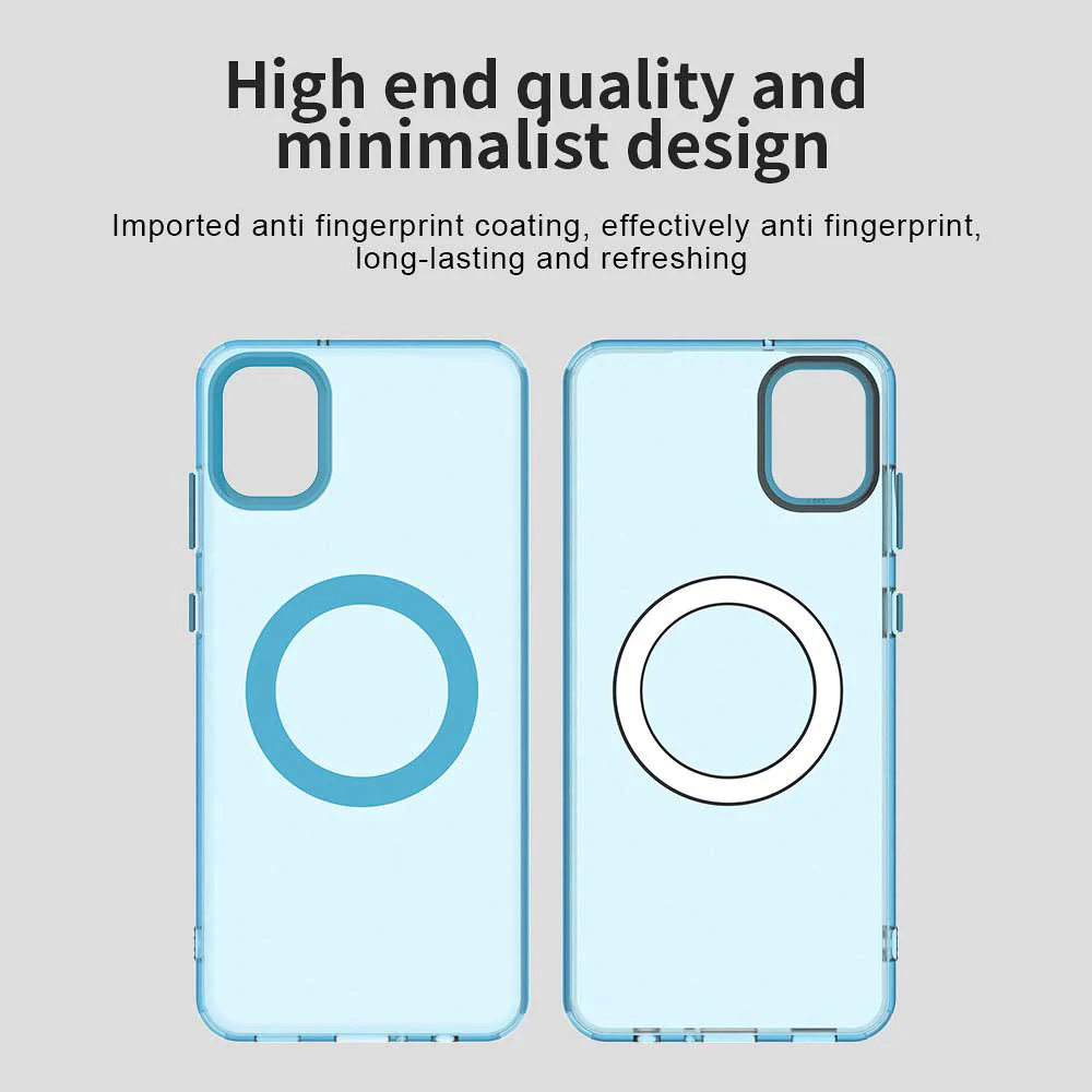 MagSafe Case for Samsung Galaxy A05 A055, Techsuit, CandyCase, Blue - Image 2