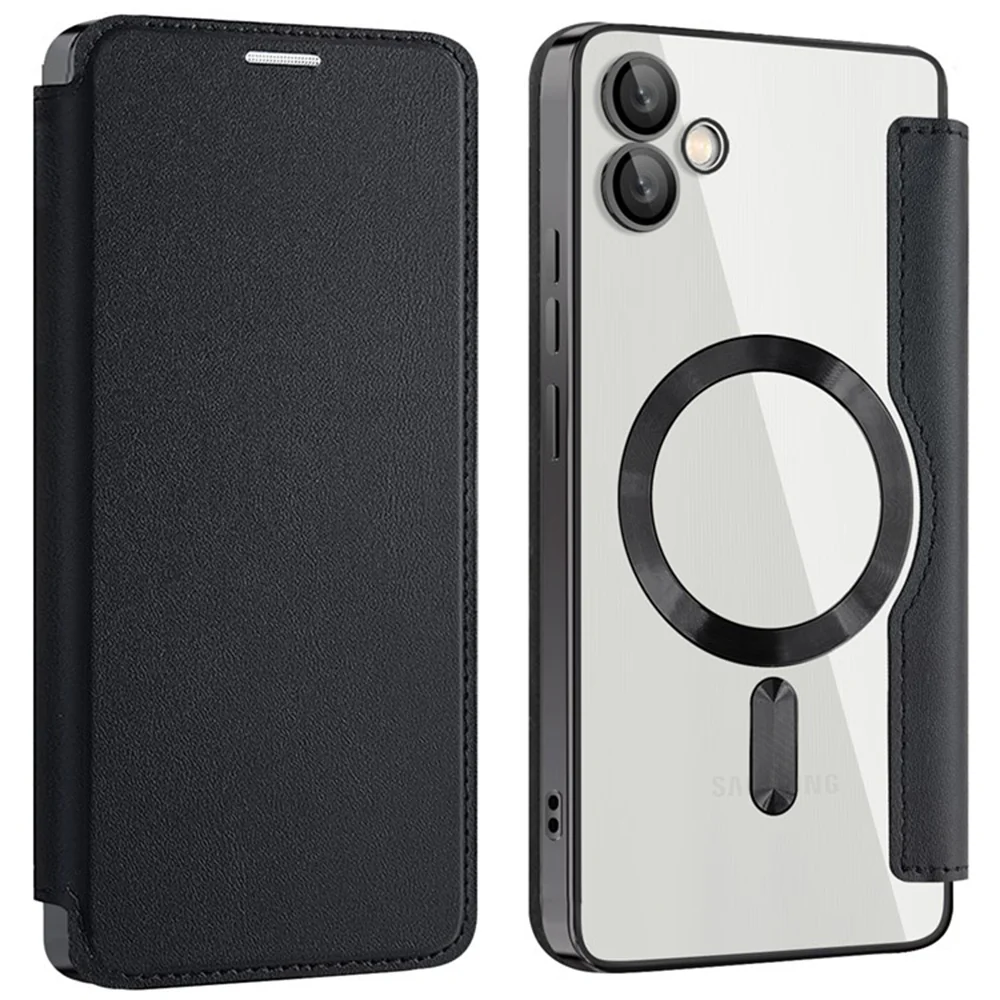 MagSafe Case for Samsung Galaxy A05 A055, Techsuit, SmartMag Book, Black - Image 2