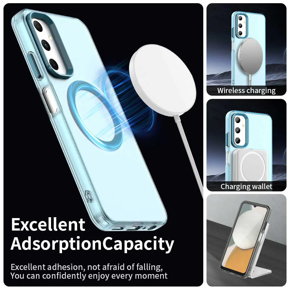 MagSafe Case for Samsung Galaxy A05s A057, Techsuit, CandyCase, Blue - Image 4