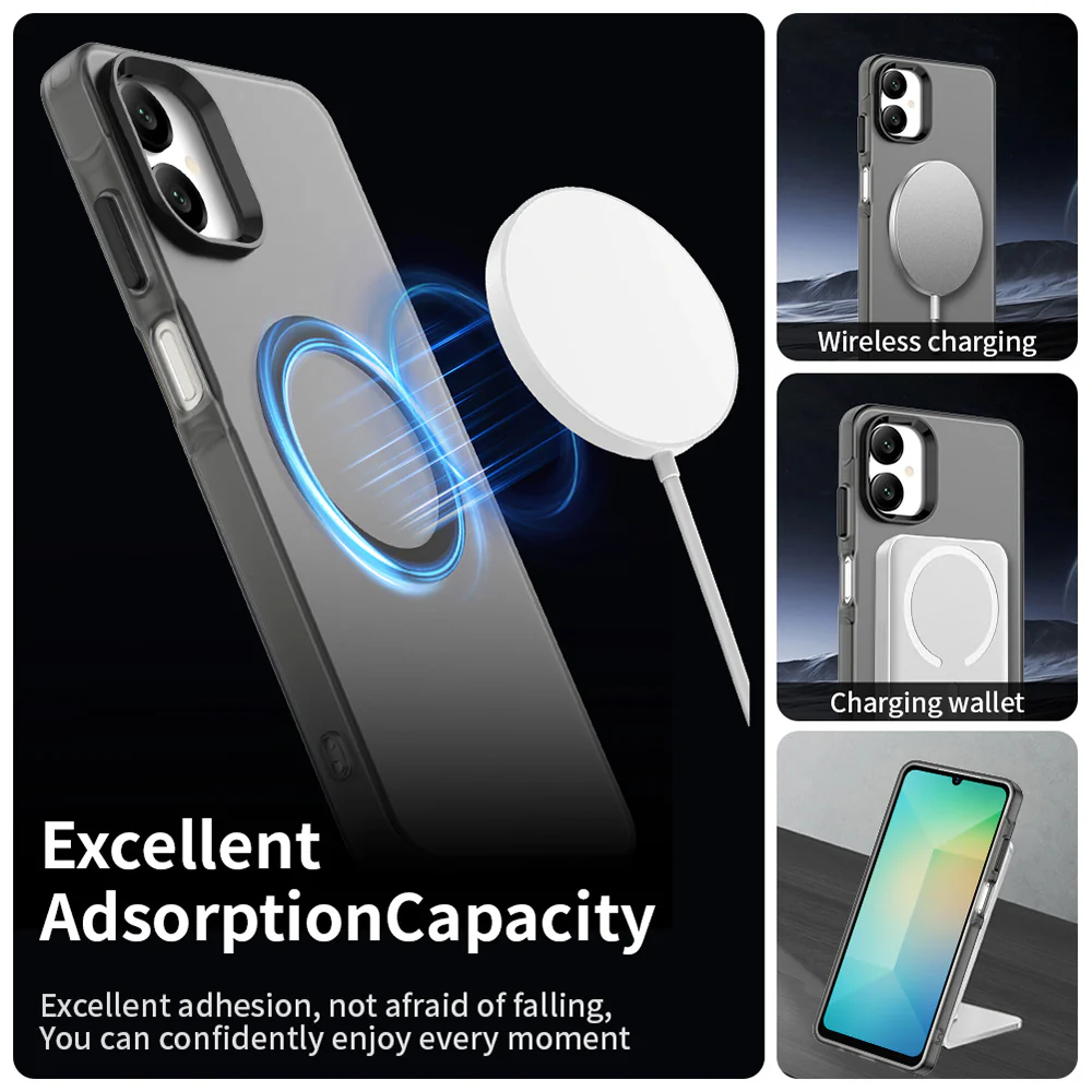 MagSafe Case for Samsung Galaxy A06 A065, Techsuit, CandyCase, Black - Image 3