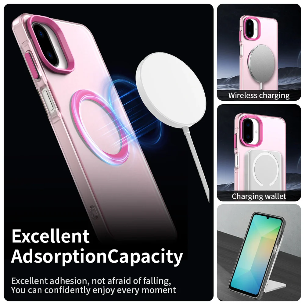 MagSafe Case for Samsung Galaxy A07 4G A075, Techsuit, CandyCase, Pink - Image 6