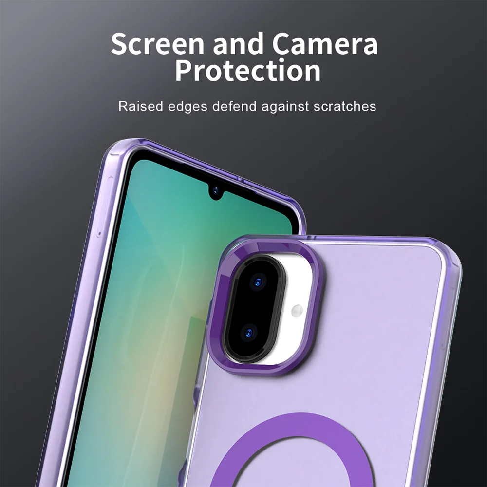 MagSafe Case for Samsung Galaxy A07 4G A075, Techsuit, CandyCase, Purple - Image 4